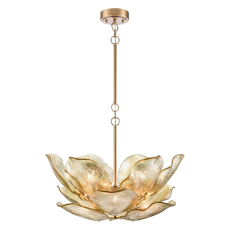 Designerska Lampa Wisząca Wellington Mosiądz Wys. 55cm