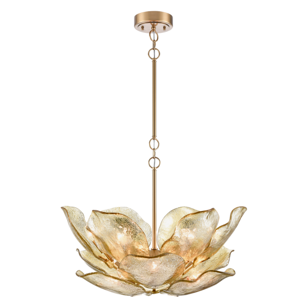 Designerska Lampa Wisząca Wellington Mosiądz Wys. 55cm