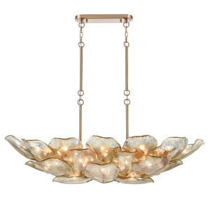 Designerska Lampa Wisząca Wellington Mosiądz Wys. 35cm
