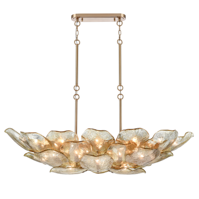 Designerska Lampa Wisząca Wellington Mosiądz Wys. 35cm 2