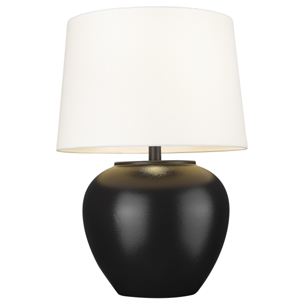 Klasyczna Lampa Stołowa Rosette Czarna