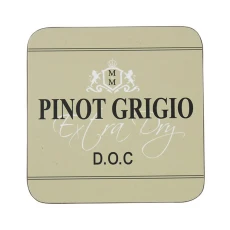 Zestaw 6 Podkladek Pinot Grigio Beżowych 10x10cm