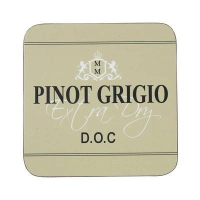 Zestaw 6 Podkladek Pinot Grigio Beżowych 10x10cm