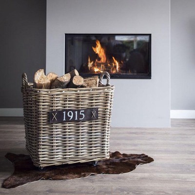 Elegancki i Funkcjonalny Kosz Rattanowy na Kółkach Wys. 44cm 6