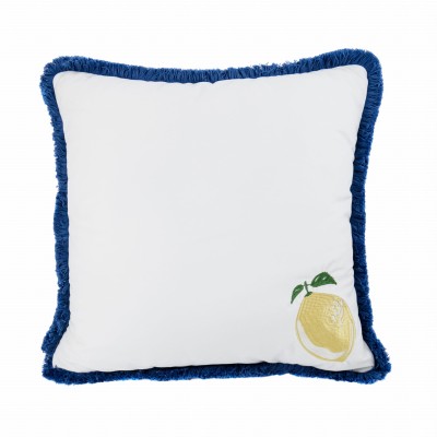 Poduszka Haftowana Lemon - Różne Kolory Tkanin  2