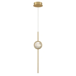 Elegancka Lampa Wisząca Barletta Szczotkowane Złoto