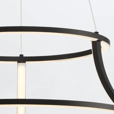 Elegancki Żyrandol Cadoux Matowa Czerń 5