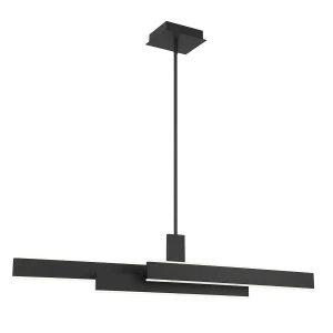 Nowoczesna Lampa Nad Wyspę Cameno Matowa Czerń