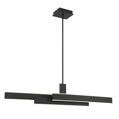 Nowoczesna Lampa Nad Wyspę Cameno Matowa Czerń 2