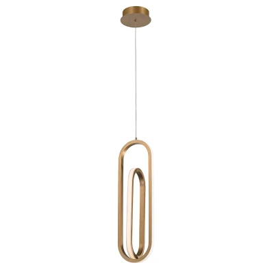 Stylowa Lampa Wisząca Demark - Szczotkowane Złoto 2