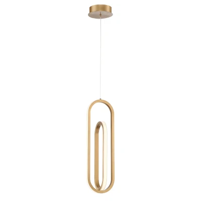 Stylowa Lampa Wisząca Demark - Szczotkowane Złoto 3