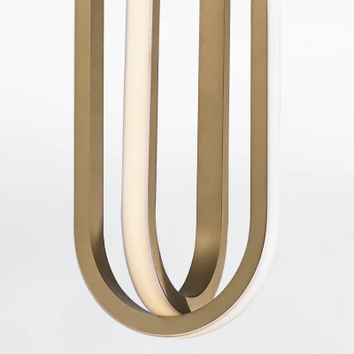 Stylowa Lampa Wisząca Demark - Szczotkowane Złoto 5