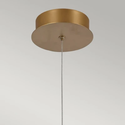 Stylowa Lampa Wisząca Demark - Szczotkowane Złoto 6
