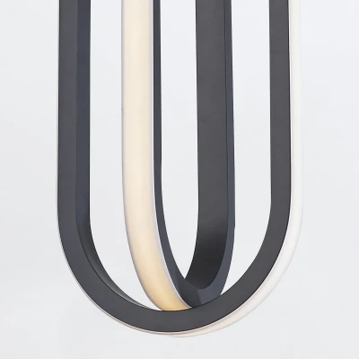 Stylowa Lampa Wisząca Demark  Matowa Czerń 5