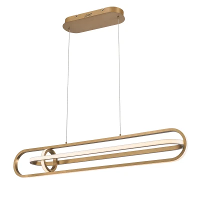 Stylowa Lampa Nad Wyspę Demark  Szczotkowane Złoto