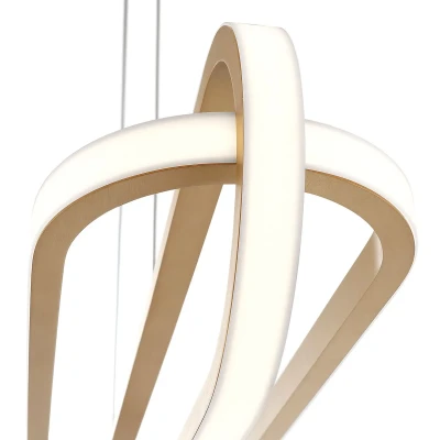 Stylowa Lampa Nad Wyspę Demark  Szczotkowane Złoto 5