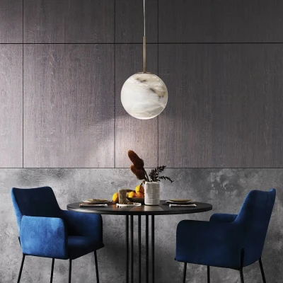 Designerska Lampa Wisząca Kepler Złota M 6