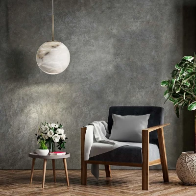 Designerska Lampa Wisząca Kepler Złota M 7