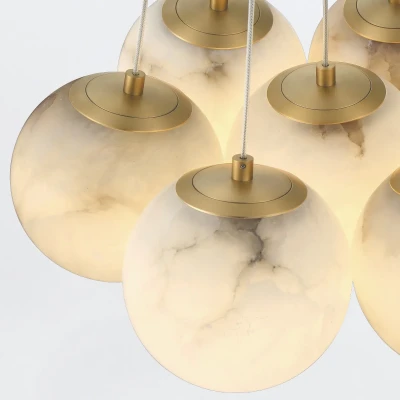 Designerska Lampa Wisząca Kepler Złota L 3