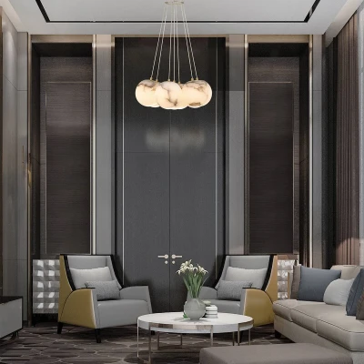 Designerska Lampa Wisząca Kepler Złota L 8