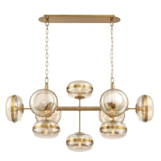 Designerska Lampa Nad Wyspę Nottingham Mosiądz XL