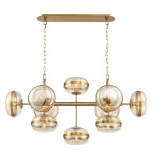 Designerska Lampa Nad Wyspę Nottingham Mosiądz XL