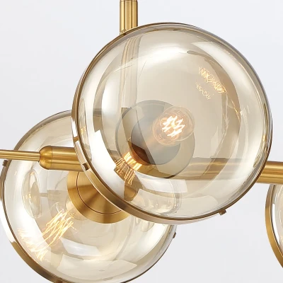 Designerska Lampa Nad Wyspę  Nottingham Mosiądz L 3