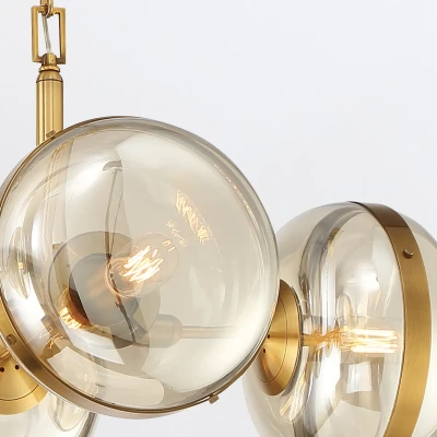 Designerska Lampa Nad Wyspę  Nottingham Mosiądz L 4
