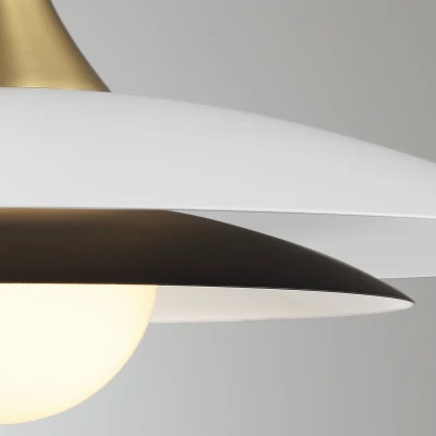 Klasyczna Lampa Wisząca Welsh Biała 3