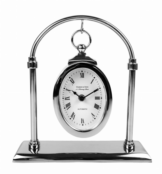 Zegar Stojący Srebrny Vintage Port 