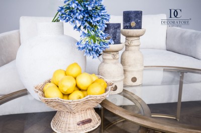 Strukturaly Wazon Globe XL Szary Wys. 58cm 3