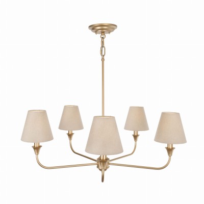 Efektowny Żyrandol Cheel Złoty Śr. 65cm 9