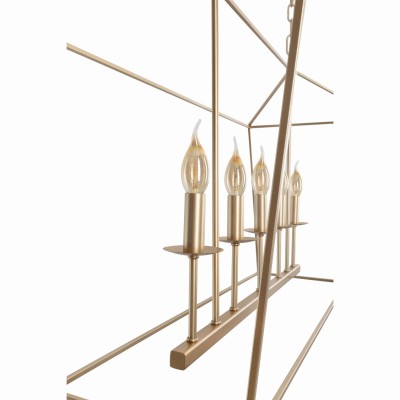 Efektowna Lampa Sufitowa Geen L Złota 10