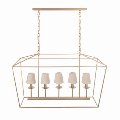 Efektowna Lampa Sufitowa Geen L Złota 18