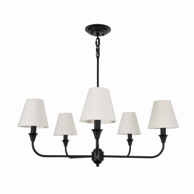 Elegancki Żyrandol Cheel Czarny Śr. 65cm 9