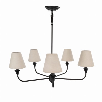 Elegancki Żyrandol Cheel Czarny Śr. 65cm 11