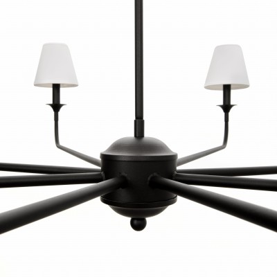 Duży Efektowny Żyrandol Diborah Czarny Śr. 150cm 4