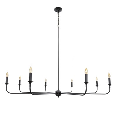 Duży Efektowny Żyrandol Diborah Czarny Śr. 150cm 2