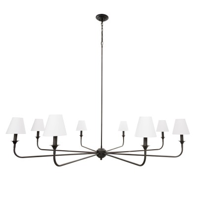 Duży Efektowny Żyrandol Diborah Czarny Śr. 150cm 9