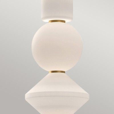 Stylowa Lampa Wisząca LED Bijou Złota 3