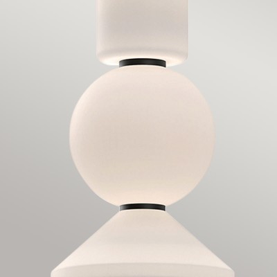 Stylowa Lampa Wisząca LED Bijou Czarna 4