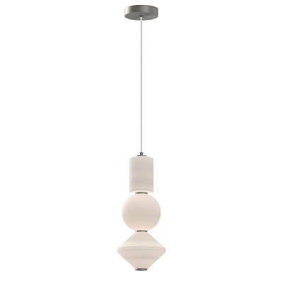 Stylowa Lampa Wisząca LED Bijou Nikiel 2