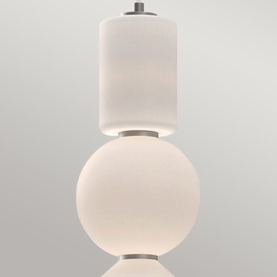 Stylowa Lampa Wisząca LED Bijou Nikiel 4