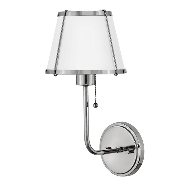 Elegancki Kinkiet Clarke Polerowany Nikiel