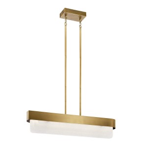 Nowoczesna Lampa Led Serene Naturalny Mosiądz