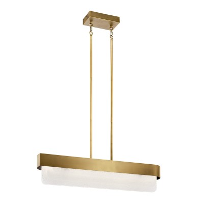 Nowoczesna Lampa Led Serene Naturalny Mosiądz 2