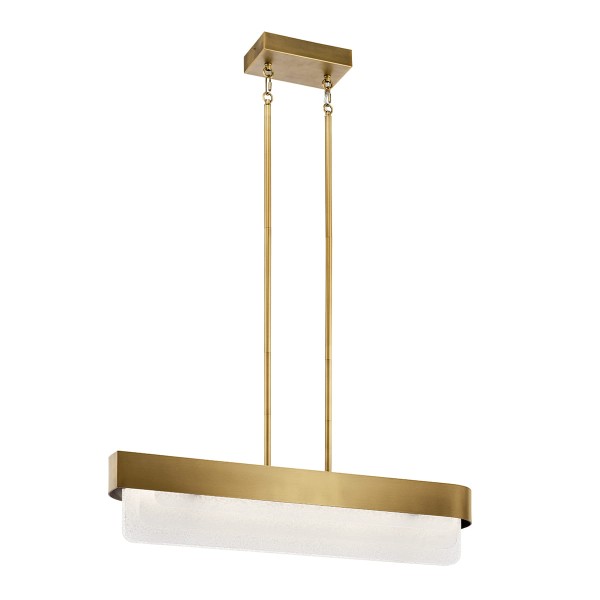 Nowoczesna Lampa Led Serene Naturalny Mosiądz