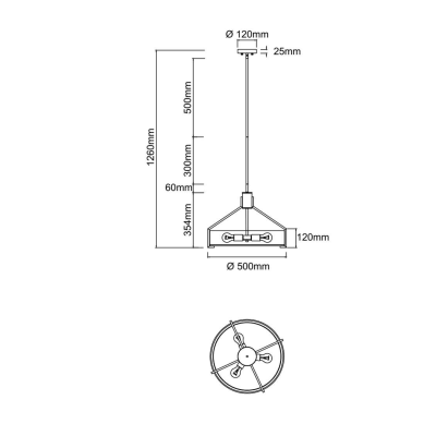 Doretto Satin Nikiel 50cm 5