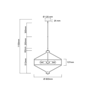 Lampa Sufitowa Zundo Chocco 4