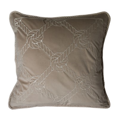 Poduszka Haftowana Dekoracyjna Costal Rope - Różne Kolory Tkanin 2